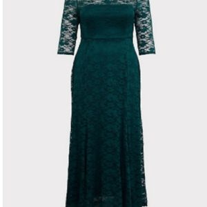 Green Lace Special Occasion dress